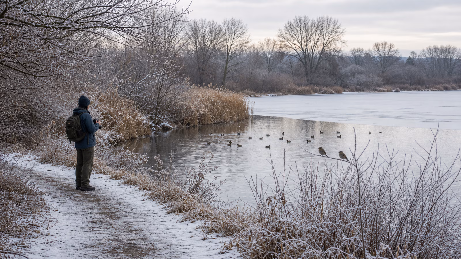 Winter Birding: Reading Flocks, Bare Trees, and Open Water